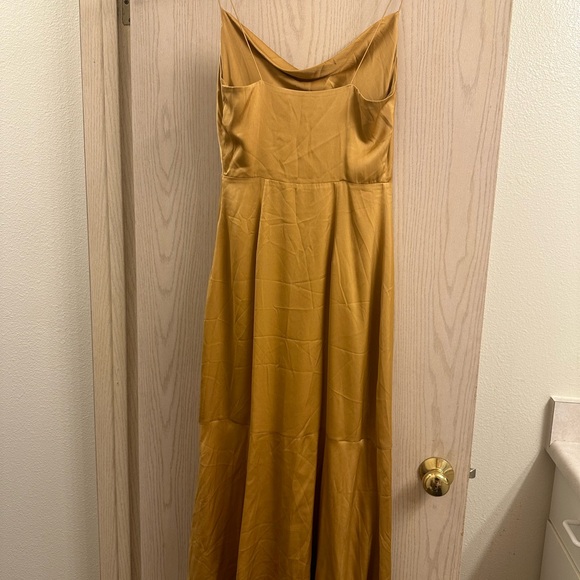 Intermix Paris Silk Cowl-Neck Midi Dress - Picture 9 of 9